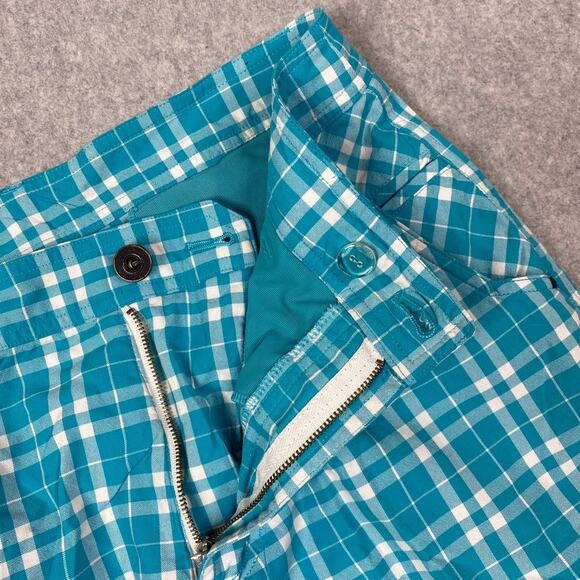 Lululemon Shorts Mens 32 Blue White Plaid Chino Short - Picture 4 of 8